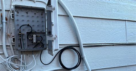 coax electrical box for sheetrock|install coax cable without box.